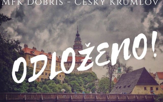 Zápas Dobříš - Český Krumlov odložen