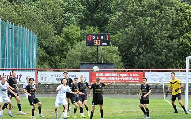 U17 zasloužená remíza dohrávali jsme v deseti